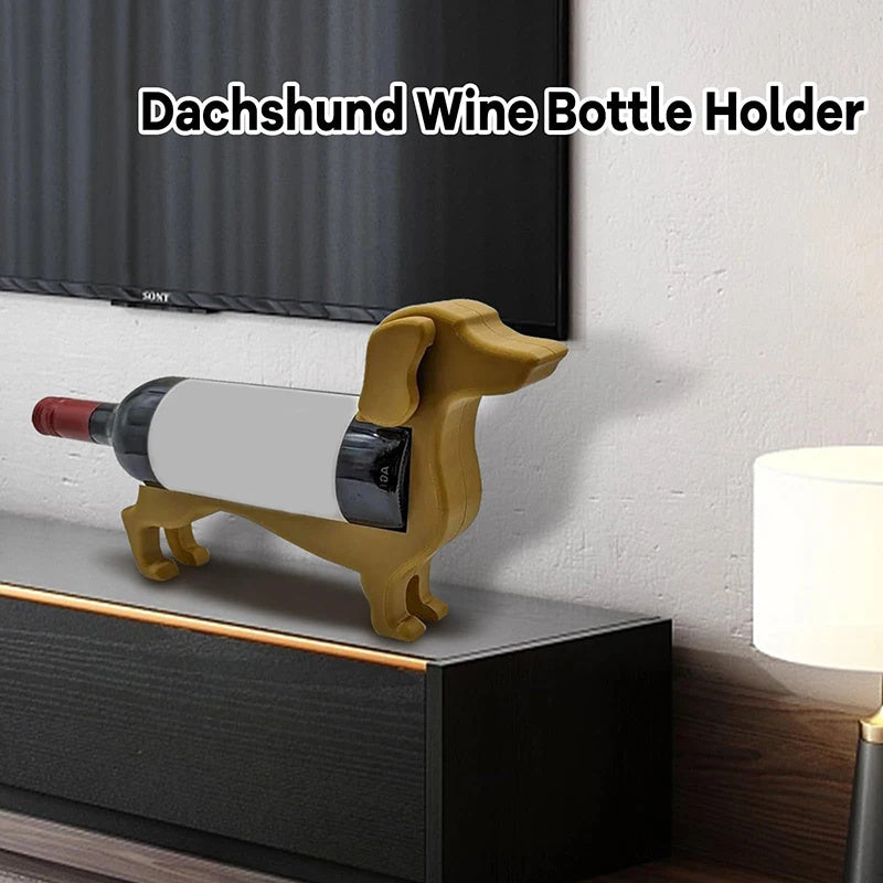 Weinflaschenhalter im Dackel-Design