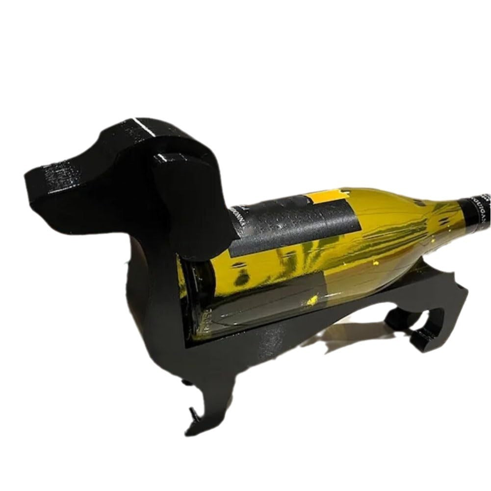 Weinflaschenhalter im Dackel-Design