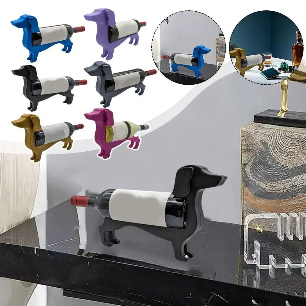 Weinflaschenhalter im Dackel-Design